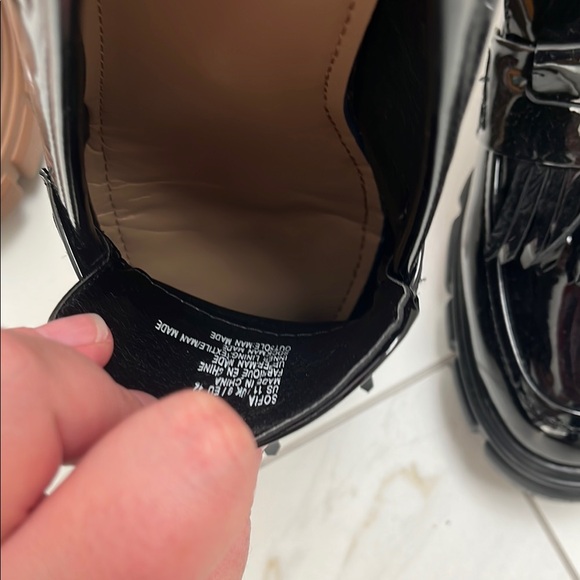 Stylish JustFab Loafers - Black and Brown- Size 11 EUC - Picture 7 of 10